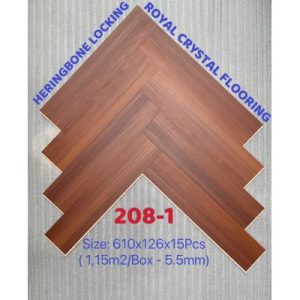 Sàn Nhựa Xương Cá Royal Crystal 4mm 208-1