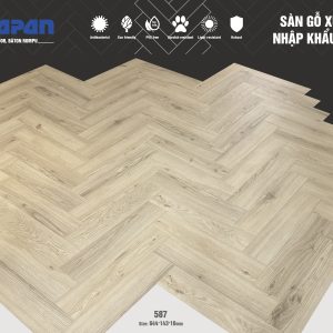 Sàn gỗ xương cá Alsa 10mm 587