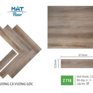 Sàn Nhựa Xương Cá Mat Floor 4mm Z718