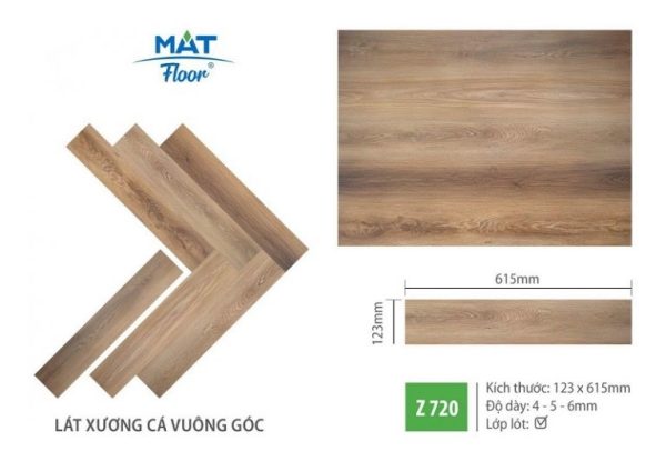 Sàn Nhựa Xương Cá Mat Floor 4mm Z720