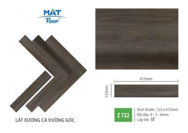 Sàn Nhựa Xương Cá Mat Floor 4mm Z722