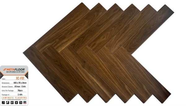 Sàn Gỗ Xương Cá Meta Floor 8mm XC-F01