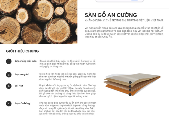 Sàn gỗ an cường