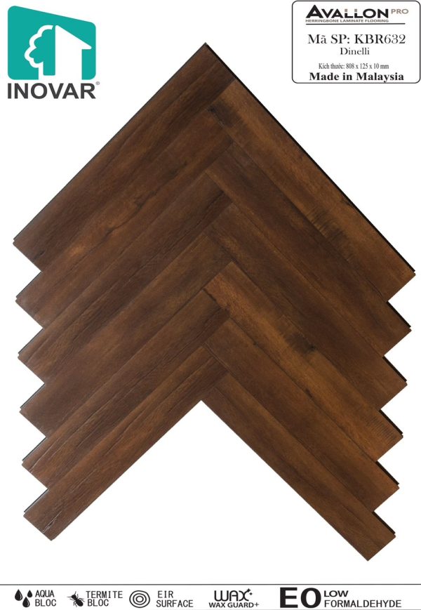 Sàn gỗ xương cá INOVAR 10mm KBR632