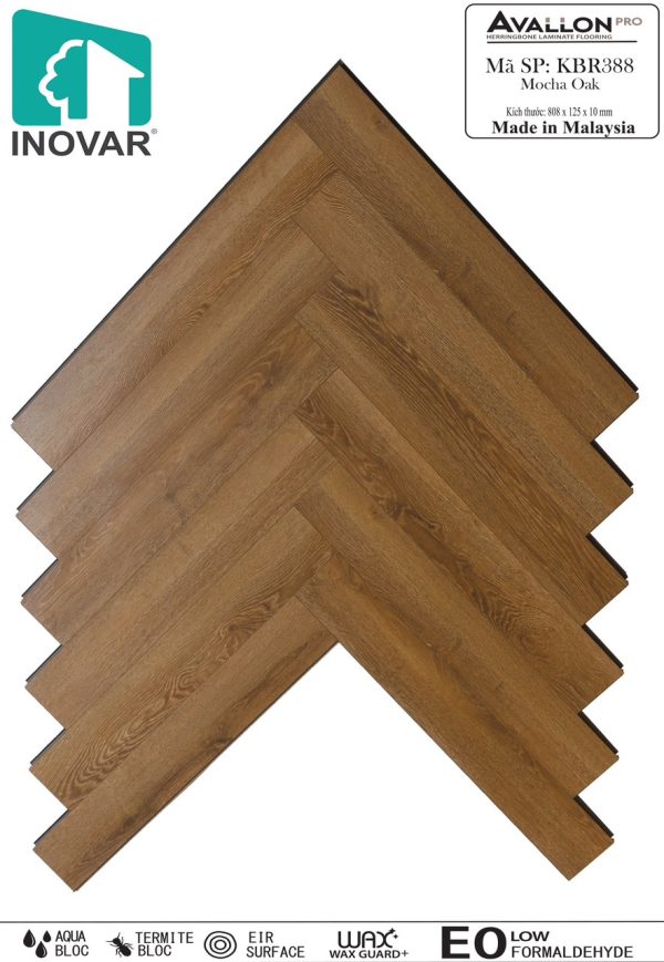 Sàn gỗ xương cá INOVAR 10mm KBR388