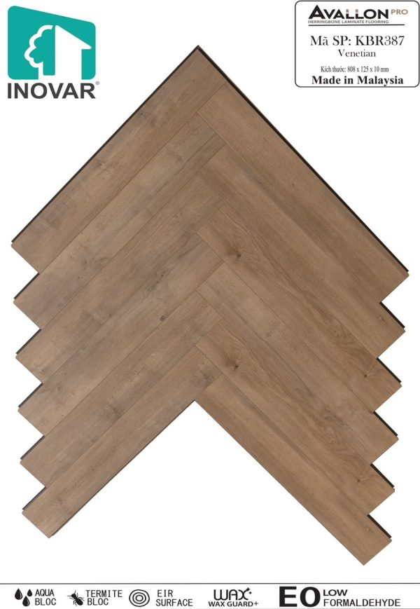 Sàn gỗ xương cá INOVAR 10mm KBR387