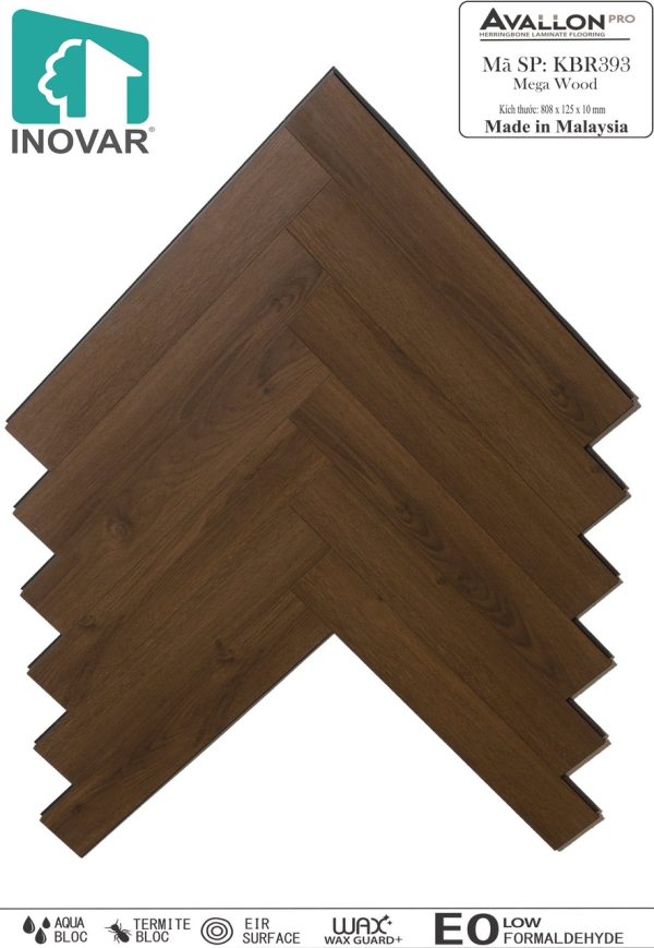 Sàn gỗ xương cá INOVAR 10mm KBR393