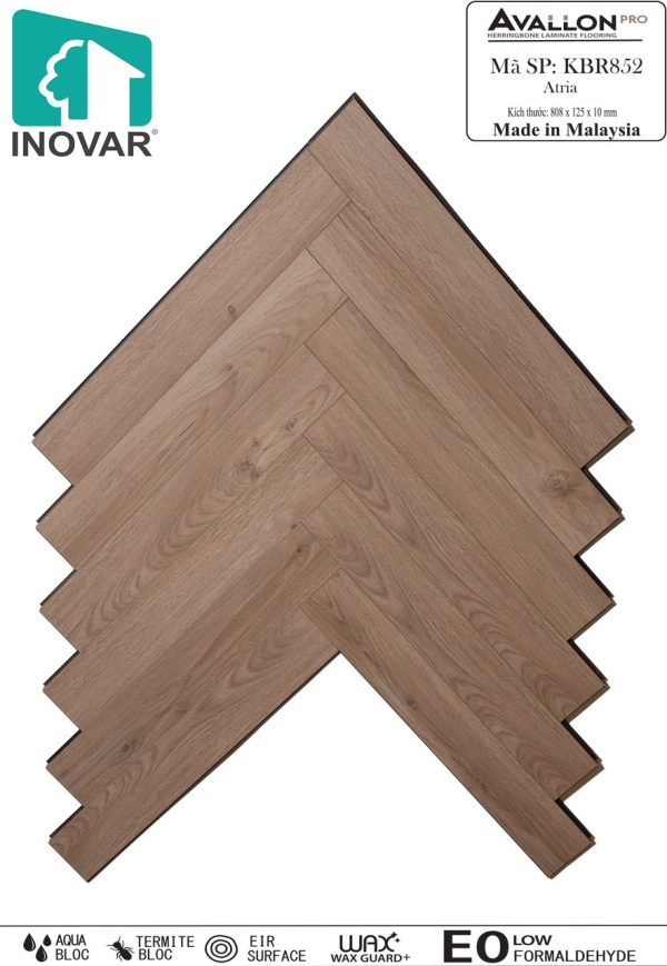 Sàn gỗ xương cá INOVAR 10mm KBR852