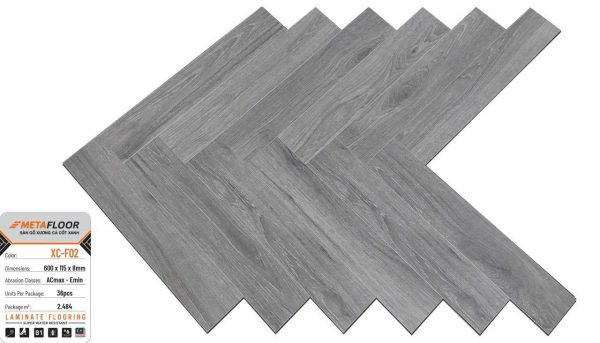 Sàn Gỗ Xương Cá Meta Floor 8mm XC-F02