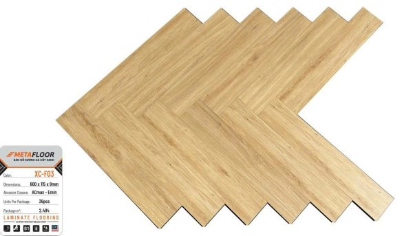 Sàn Gỗ Xương Cá Meta Floor 8mm XC-F03
