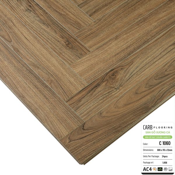 Sàn Gỗ Xương Cá CARB Flooring C1060