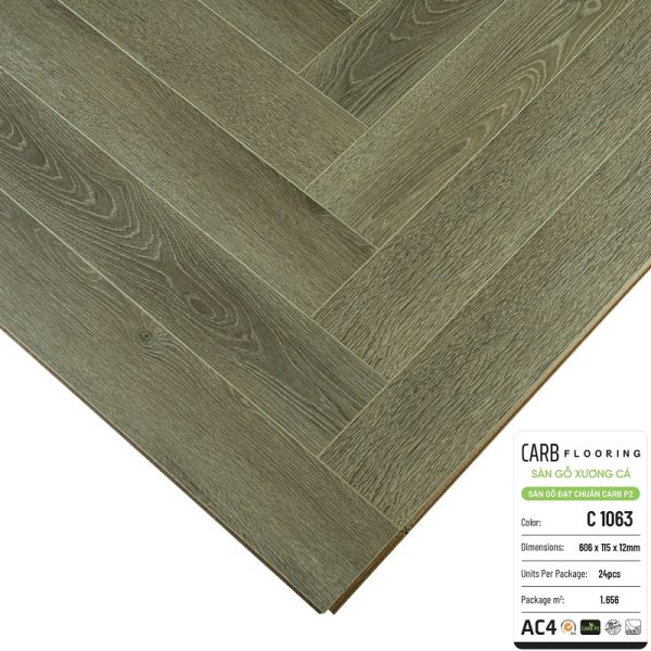 Sàn Gỗ Xương Cá CARB Flooring C1063