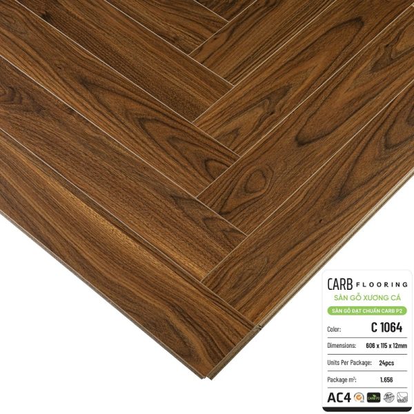 Sàn Gỗ Xương Cá CARB Flooring C1064