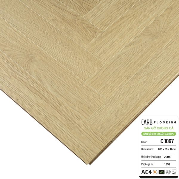 Sàn Gỗ Xương Cá CARB Flooring C1067