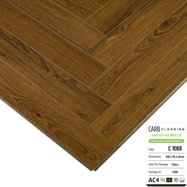 Sàn Gỗ Xương Cá CARB Flooring C1068