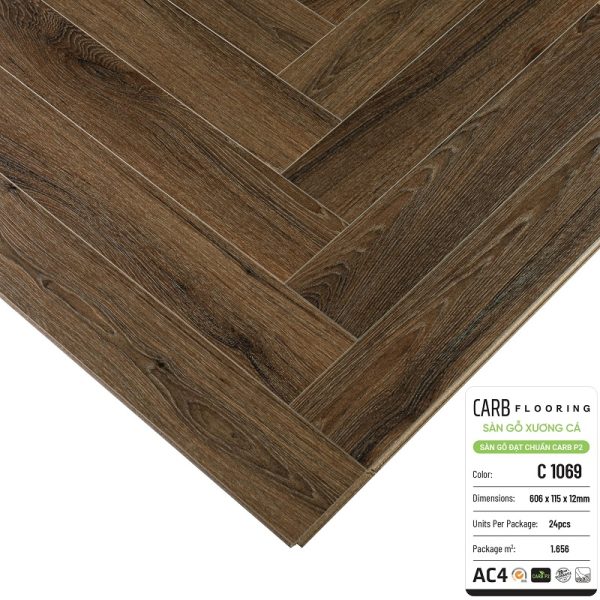 Sàn Gỗ Xương Cá CARB Flooring C1069