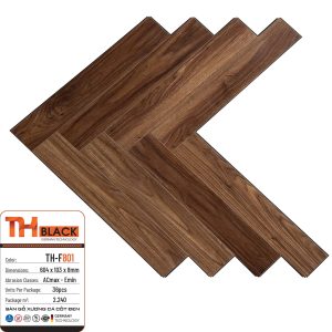 Sàn Gỗ TH Black Xương Cá Cốt Đen TH-F801