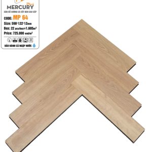 Sàn Gỗ Xương Cá Cốt Đen Mercury Plus MP 64