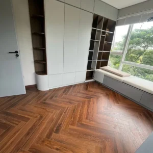 Sàn Gỗ Xương Cá Acacia 8mm A809 Cốt Xanh