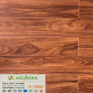 Sàn Gỗ Acacia 12mm A2686 Cốt Xanh