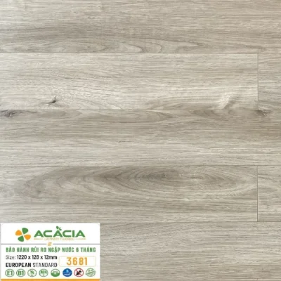 Sàn Gỗ Acacia 12mm A3681 Cốt Xanh