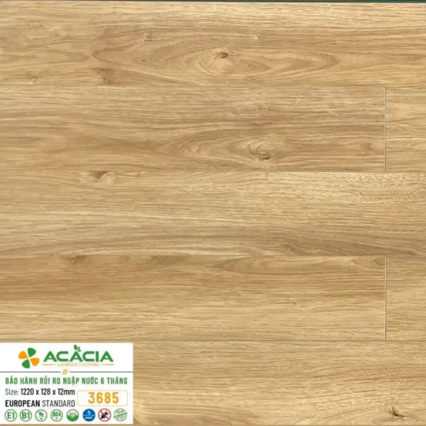 Sàn Gỗ Acacia 12mm A3685 Cốt Xanh