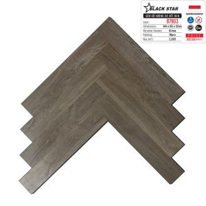 Sàn Gỗ Xương Cá Cốt Đen Black Star B7903
