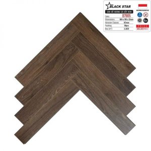 Sàn gỗ xương cá cốt đen Black Star B7905